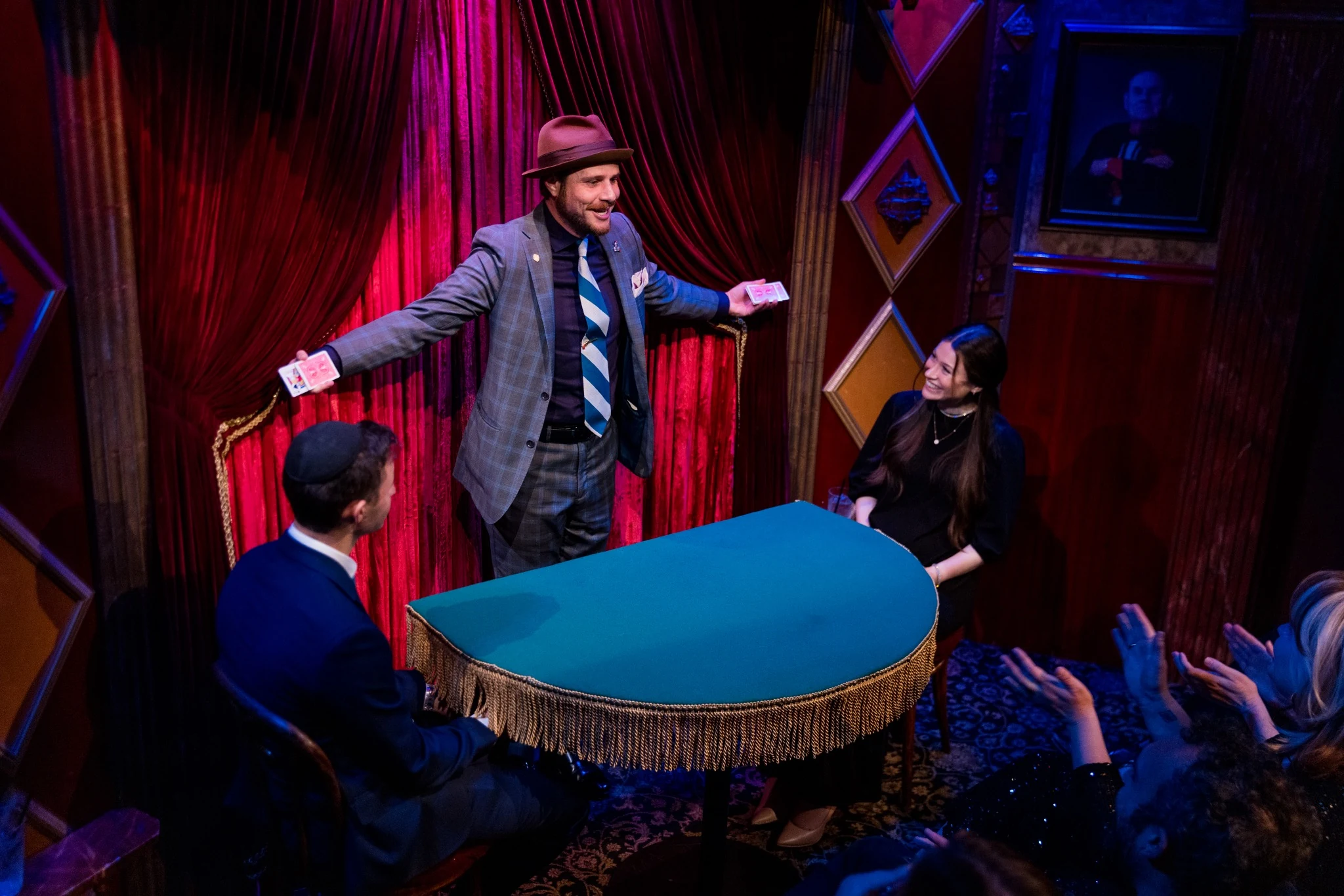 Jeff Thomson performing at the Magic Castle